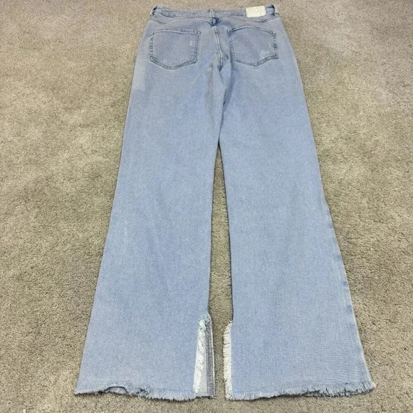 Zara Denim Straight Leg Jeans in Light Blue - Picture 10 of 11